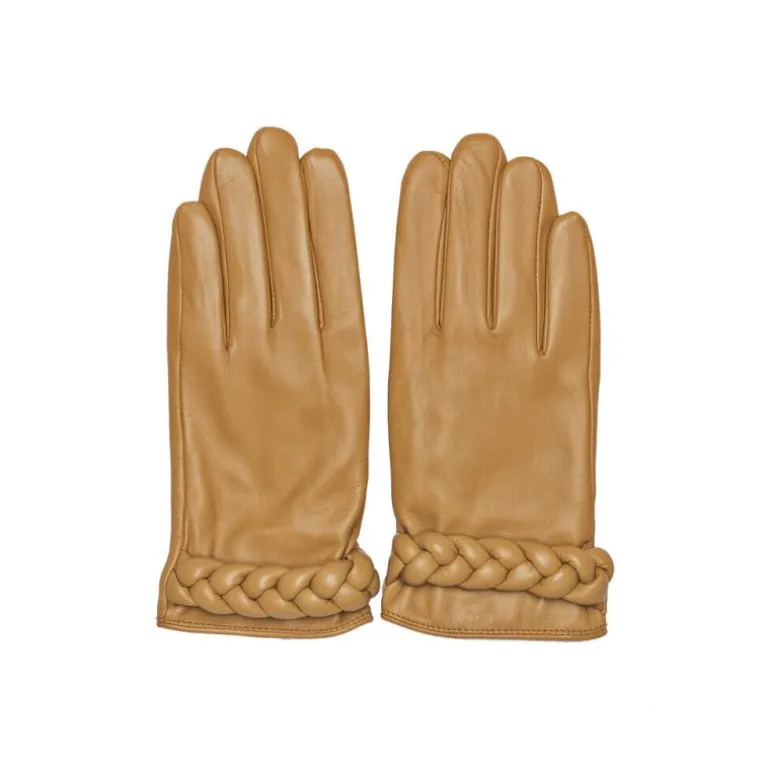 RE:DESIGNED Kaalyn skindhandske i beige