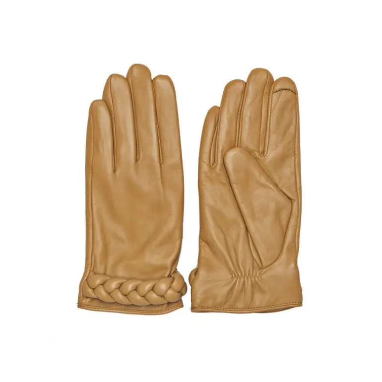 RE:DESIGNED Kaalyn skindhandske i beige