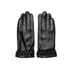 RE:DESIGNED Kaalyn skindhandske i sort