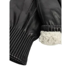 RE:DESIGNED Skindluffer Hera Mitten i sort skind