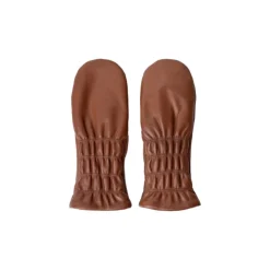 RE:DESIGNED Skindluffer Kara mitten i cognac skind