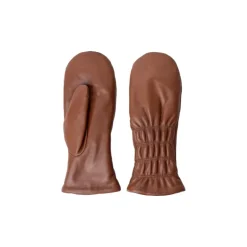 RE:DESIGNED Skindluffer Kara mitten i cognac skind