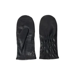 RE:DESIGNED Skindluffer Kara mitten i sort skind