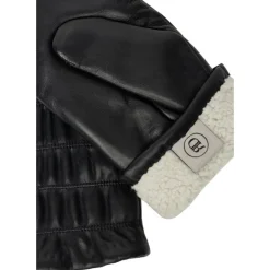 RE:DESIGNED Skindluffer Kara mitten i sort skind