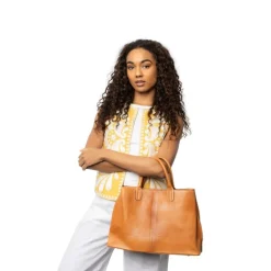 RE:DESIGNED Taske Fafali i Burned tan skind