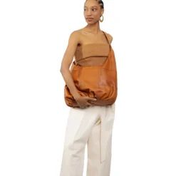 RE:DESIGNED Taske Genevie i Burned Tan skind