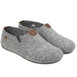Sheperd Elma hjemmesko i grå uld