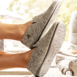 Sheperd Elma hjemmesko i grå uld