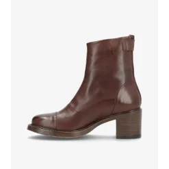 Shoedesign Copenhagen Victoria støvle i brun skind med hæl