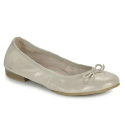Tamaris 22116 ballerina i champagne ruskind