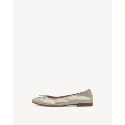 Tamaris 22116 ballerina i champagne ruskind