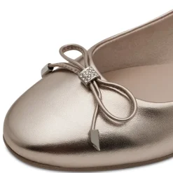 Tamaris 22105 ballerina i guld med similisten