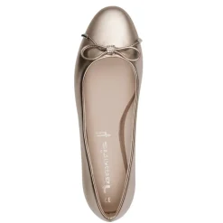 Tamaris 22105 ballerina i guld med similisten