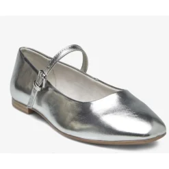 Tamaris 22122 ballerina i sølv med rem