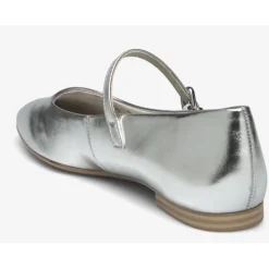 Tamaris 22122 ballerina i sølv med rem