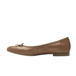 Tamaris 22116 ballerina sko i brun skind
