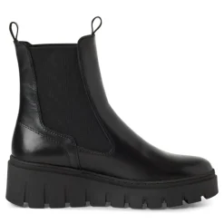 Tamaris 25489 chelsea støvle i sort skind