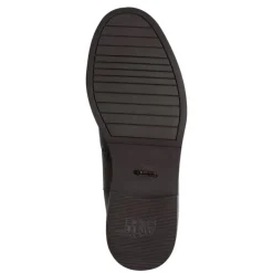 Tamaris 25338 chelsea støvle i mørkebrun skind med stikninger