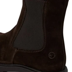 Tamaris 25427 chelsea støvle i mocca ruskind