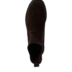 Tamaris 25427 chelsea støvle i mocca ruskind