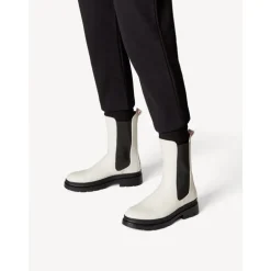 Tamaris 25452 cremefarvet støvle med chunky sål