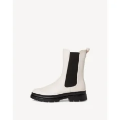 Tamaris 25452 cremefarvet støvle med chunky sål