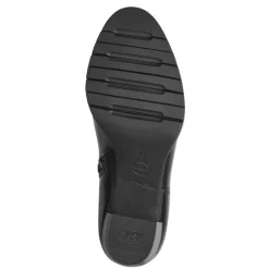 Tamaris 25542 langskaftet sort støvle med hæl