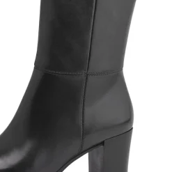 Tamaris 25542 langskaftet sort støvle med hæl