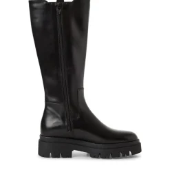 Tamaris 25608 langskaftet støvle i sort skind