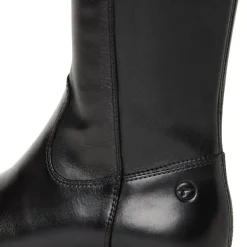 Tamaris 25608 langskaftet støvle i sort skind