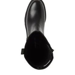 Tamaris 25608 langskaftet støvle i sort skind