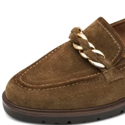 Tamaris 24230 loafer i brun ruskind