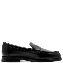 Tamaris 24311 loafer i sort poleret materiale