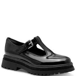 Tamaris 24324 loafer med rem i sort polido