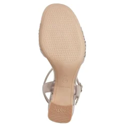 Tamaris 28324 sandal i guld med hæl