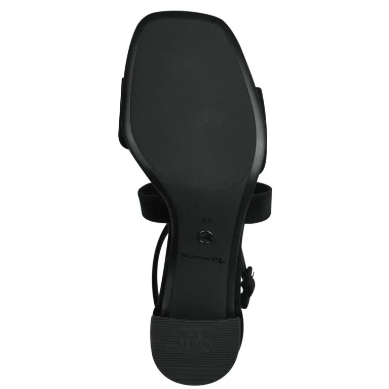 Tamaris 28310 sandal i sort med hæl