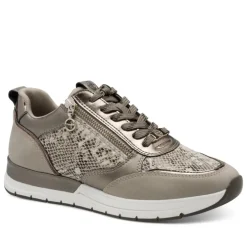 Tamaris 23732 sneakers i taupe snake