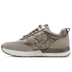 Tamaris 23732 sneakers i taupe snake
