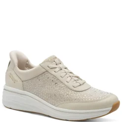 Tamaris 23779 sneakers med glitter sten i ivory