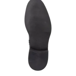 Tamaris 25003 støvle i sort skind med nitter