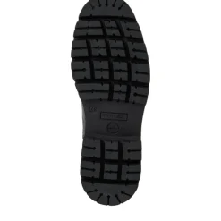 Tamaris 25992 støvle i sort skind med grove gummisåler