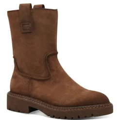 Tamaris 25470 støvler i Camel ruskind