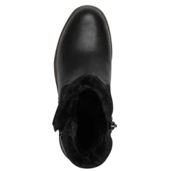 Tamaris 26820 vinterstøvle i sort skind med foer