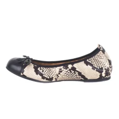 Unisa AUTO ballerina i snake præget skind