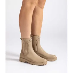 Unisa AYNAR gummistøvle i beige med elastik