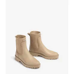 Unisa AYNAR gummistøvle i beige med elastik