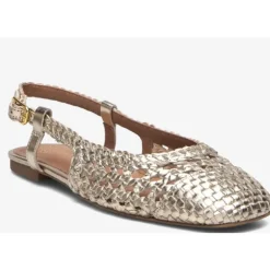 Unisa BREJO sandal sko i flettet skind i guld