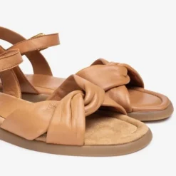Unisa CAMBEL sandal i cognac skind