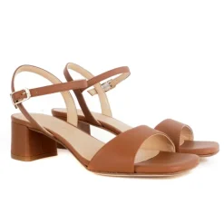 Unisa KIRK sandal i cognac skind