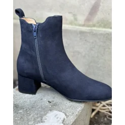 Unisa LAJES støvle i navy blå ruskind